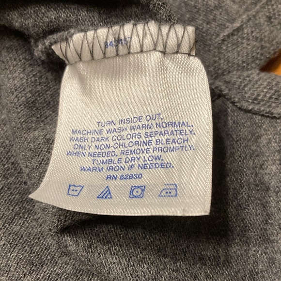 Lands End Appalachian State University Short Sleeve Collared Gray Shirt - Picture 9 of 10